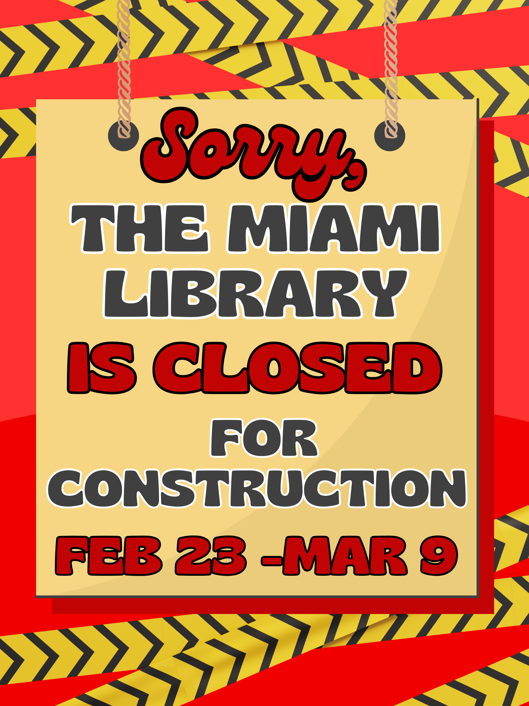 Miami Library Closed for Construction