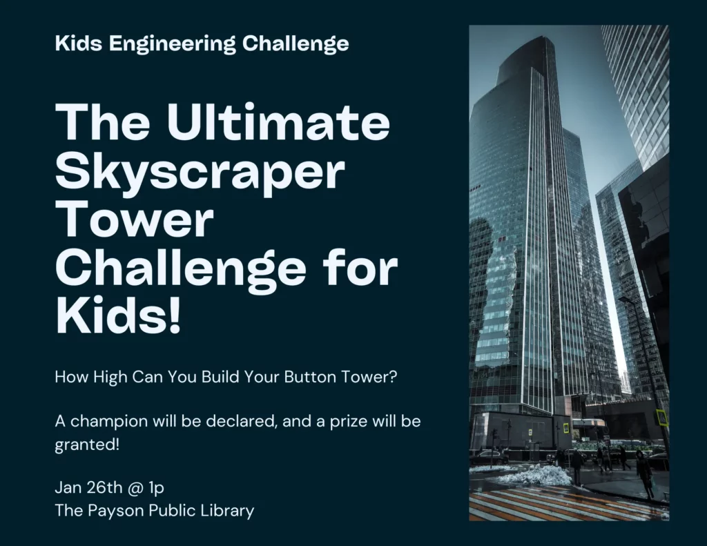 Kids Engineering Challenge at Payson Library