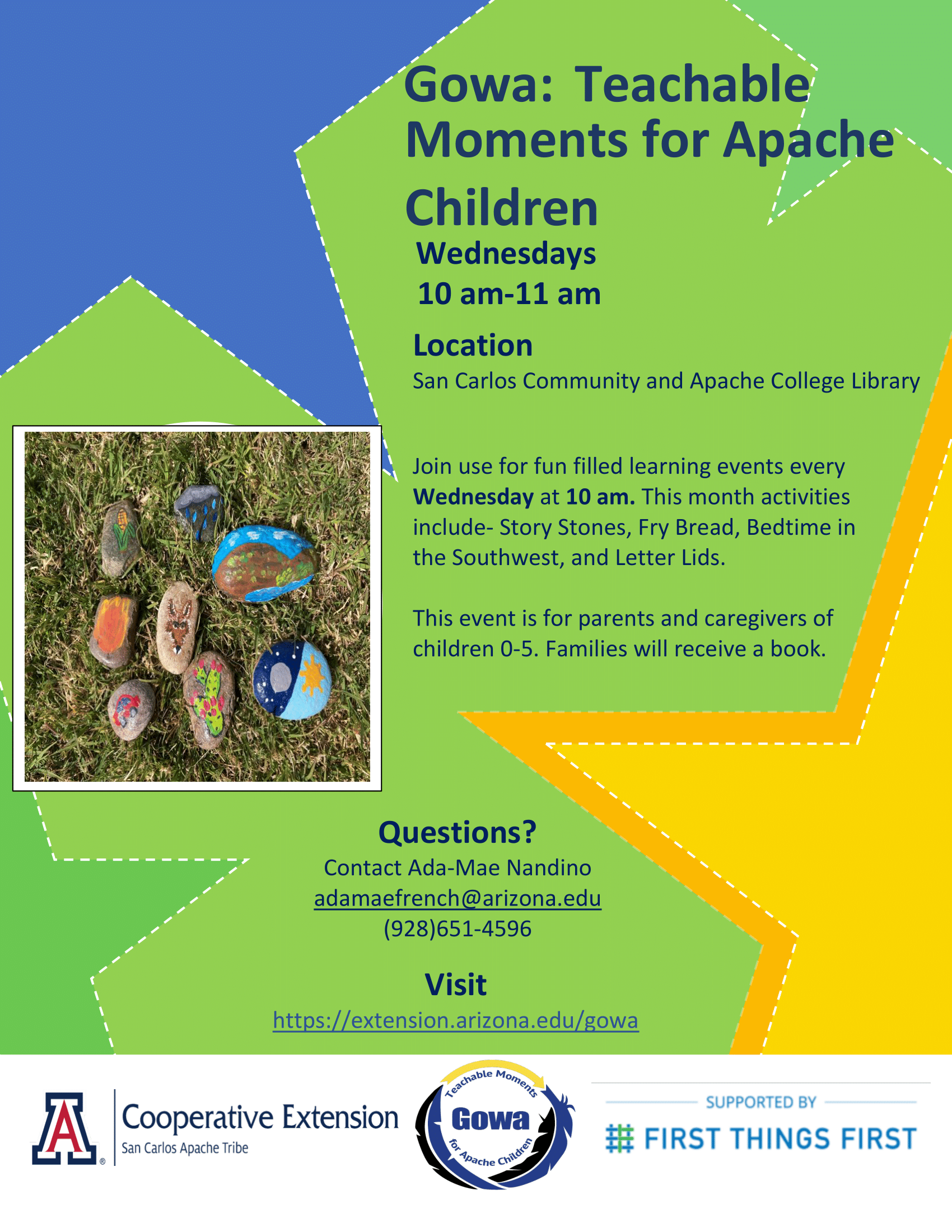 GOWA Teachable Moments, ages 0-5