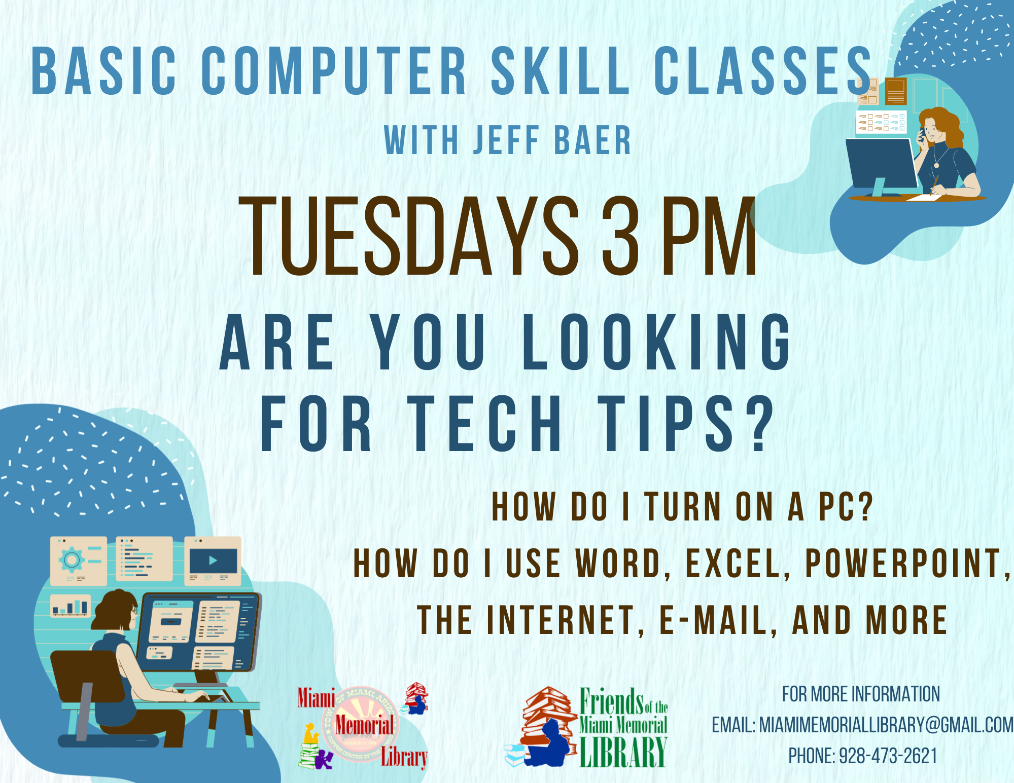 Computer Class, Oct. 6,13,20,27
