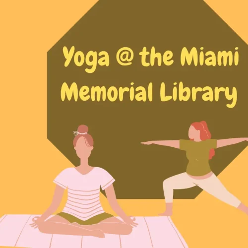 Yoga in the library!